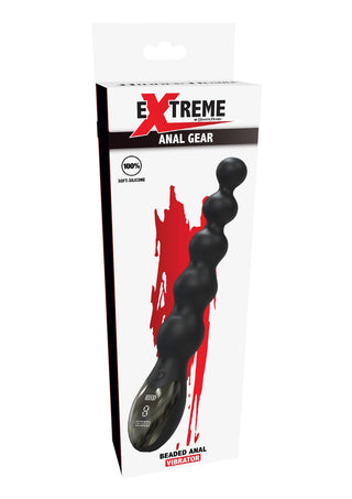 Hidden Desire Extreme Perlen-Anal-Power-Vibrator aus Silikon Schwarz