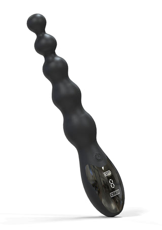 Hidden Desire Extreme Perlen-Anal-Power-Vibrator aus Silikon Schwarz