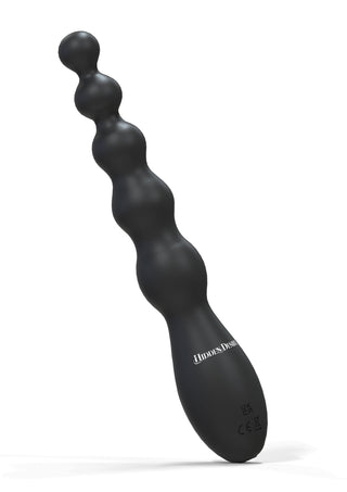 Hidden Desire Extreme Perlen-Anal-Power-Vibrator aus Silikon Schwarz