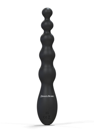 Hidden Desire Extreme Perlen-Anal-Power-Vibrator aus Silikon Schwarz