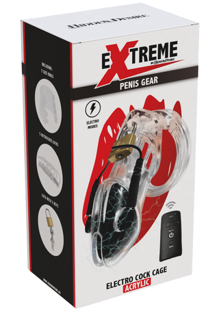 Extreme Hidden Desire Elektro-Cock-Käfig mit Fernbedienung