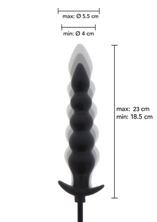 Hidden Desire Extreme Inflatable Ribbed Plug Advance