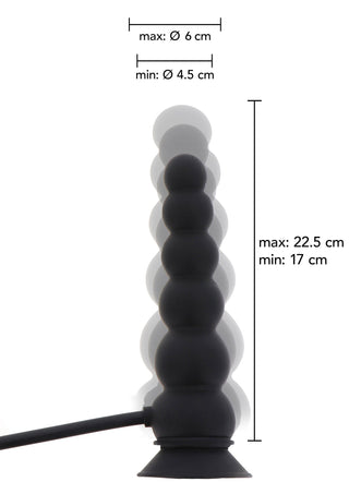 Hidden Desire Extreme Inflatable Suction Base Plug, Silicone