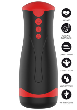 Hidden Desire Fusion X Deep Squeeze Automatischer Masturbator Schwarz