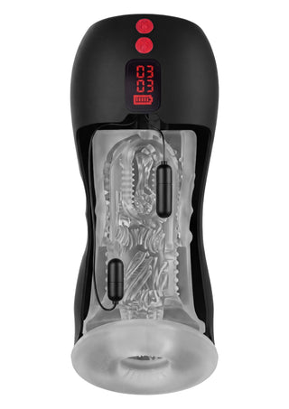 Hidden Desire Fusion X Vibrierender Twin-Turbo-Masturbator Schwarz