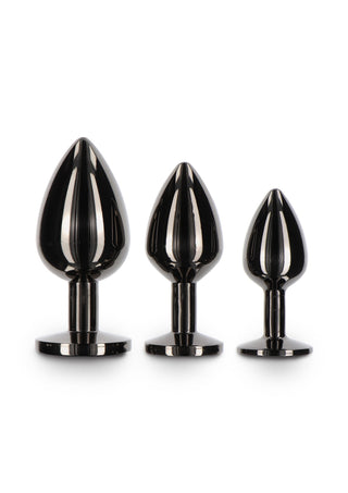 Taboom Butt Plug with Diamond Jewel L Black