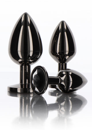 Taboom Butt Plug with Diamond Jewel L Black