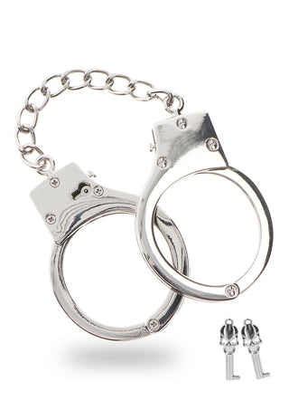 Taboom Luxus BDSM Handschellen Versilbert Verstellbar