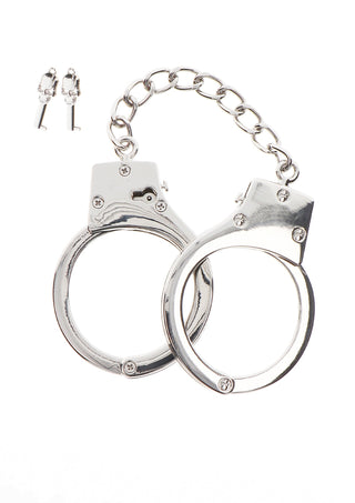 Taboom Luxus BDSM Handschellen Versilbert Verstellbar