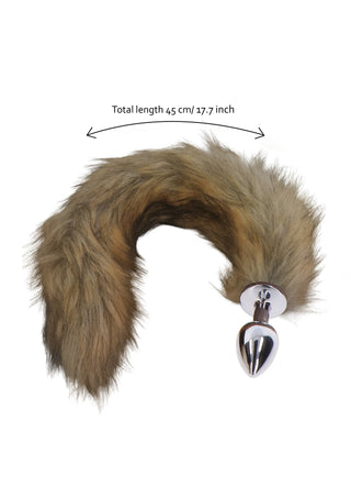 Foxtail Buttplug Silber