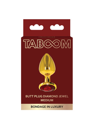 Taboom Butt Plug Mit Diamantjuwel Gold