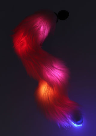 Taboom Unicorn Tail Buttplug LED Glow in the Dark Black
