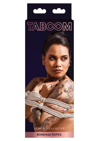 Taboom Hanfseil 10 Meter 7 mm Natürliches BDSM Bondage Seil