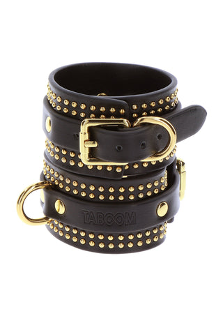 Taboom Studded Wrist Cuffs Set Schwarz