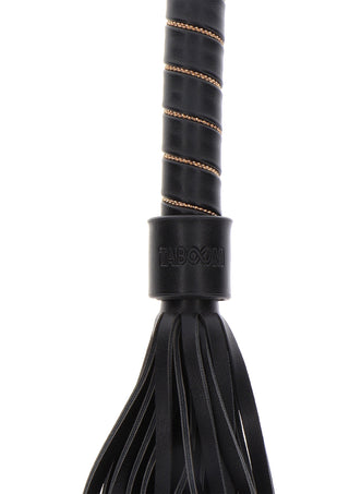 Taboom Vogue Genietete Peitsche aus Veganem PU-Leder Schwarz