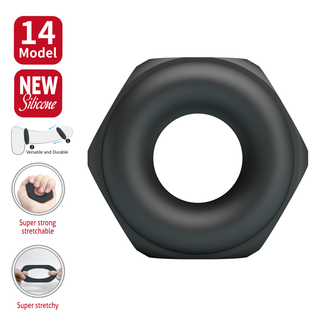 Crazy Bull Jarvius Superweicher Silikonring Modell 14 Schwarz