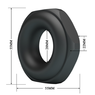 Crazy Bull Jarvius Superweicher Silikonring Modell 14 Schwarz