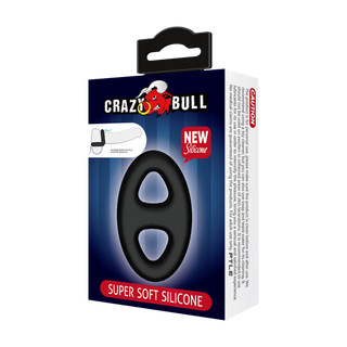 Crazy Bull – Superweicher Silikonring – Modell 16 – Schwarz