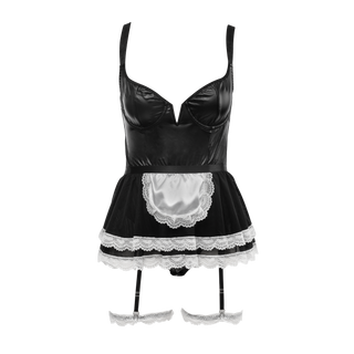 Amorable by Rimba Damen Dienstmädchenuniform Schwarz Weiß