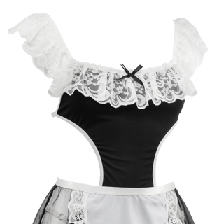 Amorable by Rimba Damen Dienstmädchenuniform Schwarz Weiß