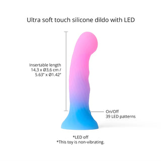 Love to Love – Candy Loop – Dildo mit LED – Blau/Rosa