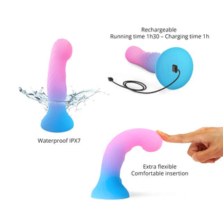 Love to Love – Candy Loop – Dildo mit LED – Blau/Rosa