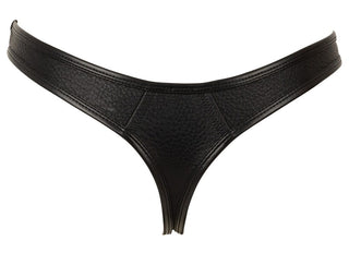 Svenjoyment Herren Riostring Lederimitat Schwarz