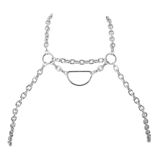 Svenjoyment Herren Ketten-Brustharness Silber