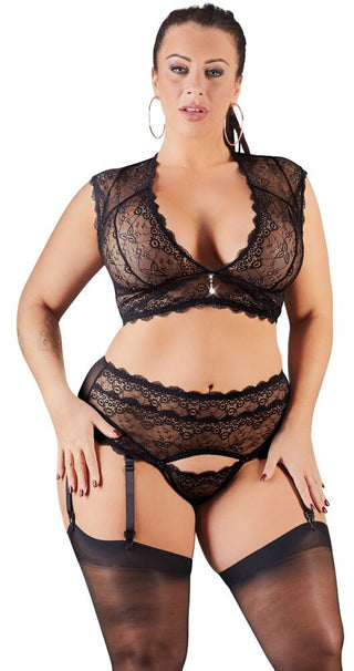 Plus-Size Spitzen-Set