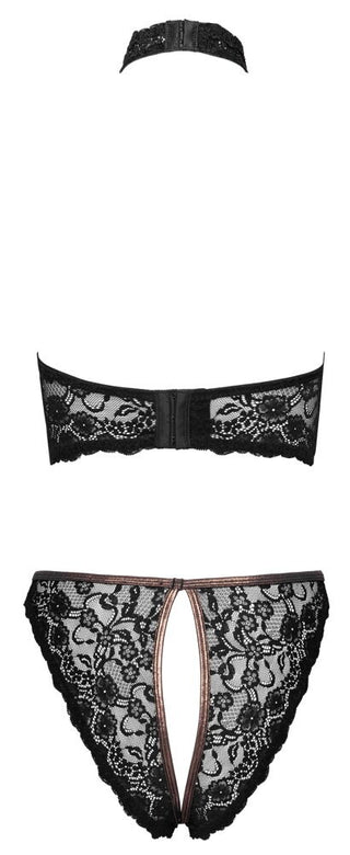 Cottelli LINGERIE Damen Ouvert-Set Schwarz