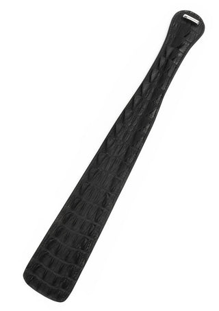 AVANZA FEROS Croc-Embossed Paddle Klatsche Schwarz