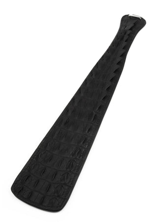 AVANZA FEROS Croc-Embossed Paddle Klatsche Schwarz