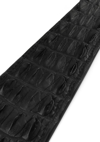 AVANZA FEROS Croc-Embossed Paddle Klatsche Schwarz