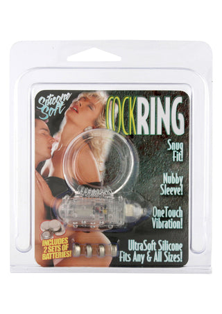 Seven Creations Vibrations-Cockring aus Silikon Transparent
