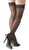 Cottelli LEGWEAR Damen Halterlose Strümpfe Schwarz