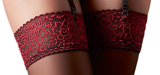 Stockings black/red