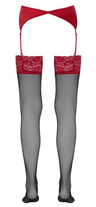 Stockings black/red