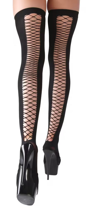 Cottelli Legwear Overknee Strümpfe Netzoptik hinten