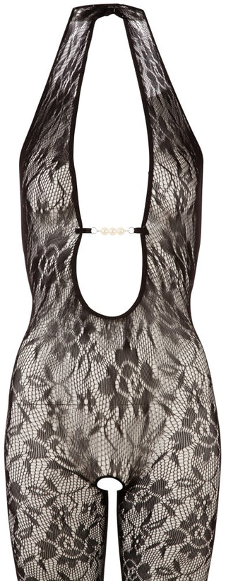 NO:XQSE Damen Catsuit Netz Schwarz