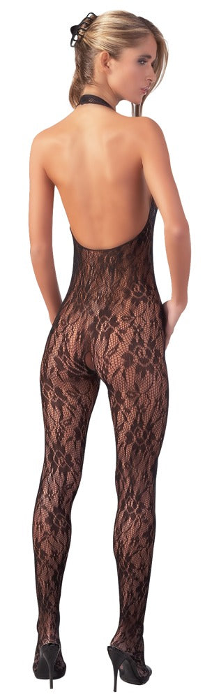 NO:XQSE Damen Catsuit Netz Schwarz