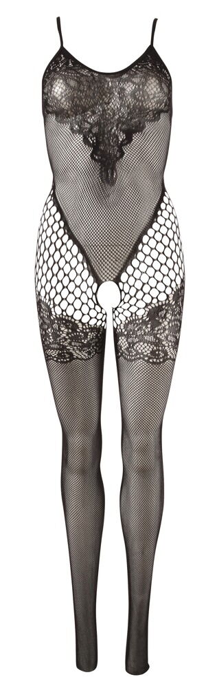 Fantasy by Cottelli Damen Catsuit Ouvert Schwarz