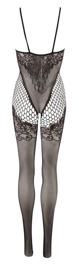 Fantasy by Cottelli Damen Catsuit Ouvert Schwarz