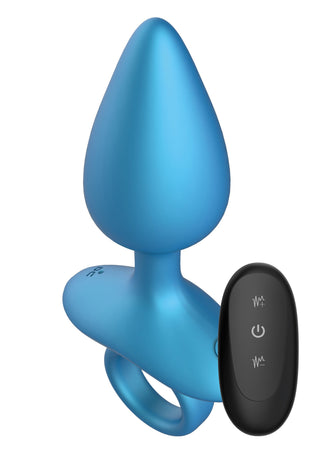 Vibrierender Analplug mit Fernbedienung, Silikon, 10 Vibrationsmodi
