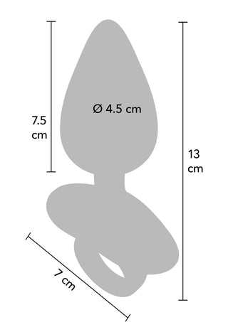 Vibrierender Analplug mit Fernbedienung, Silikon, 10 Vibrationsmodi