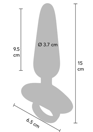 Vibrierender Schlanker Analplug mit Fernbedienung