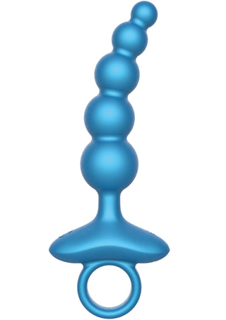 Conbridge Technology 5-Kugel-Anal-Plug mit Vibration und Fernbedienung, Blau
