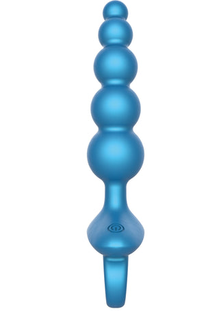 Conbridge Technology 5-Kugel-Anal-Plug mit Vibration und Fernbedienung, Blau