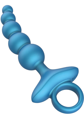 Conbridge Technology 5-Kugel-Anal-Plug mit Vibration und Fernbedienung, Blau