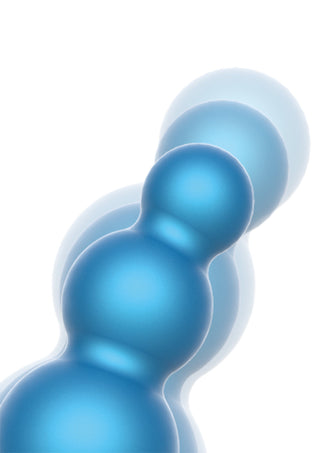 Conbridge Technology 5-Kugel-Anal-Plug mit Vibration und Fernbedienung, Blau