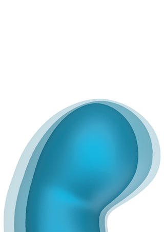 P-Spot Konischer Vibrations-Analplug mit Fernbedienung Blau
